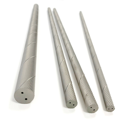 Stainless Steel Titanium Alloy Cutting Tools Blank Carbide Helical Holes Rods