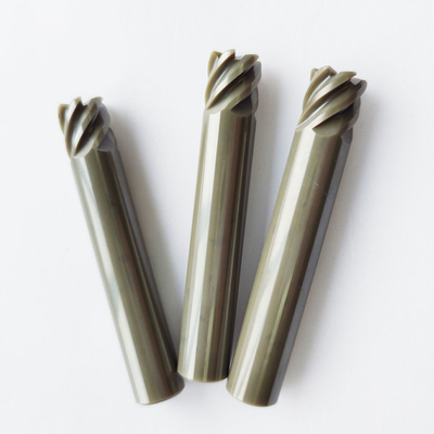 Customized Ceramic End Mills For Machining Cr NI Fe Material Heatresitant End Mills