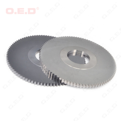 Ra 0.4 Solid Carbide Slitter Blades , 90.5 HRA Carbide Slitting Saw Blades