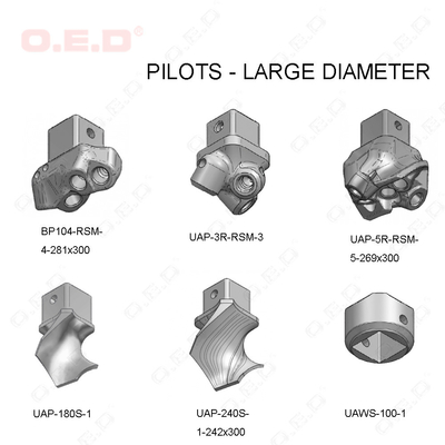 Carbide Agricultural Wear Parts Inserts Cast Steel Body HRA 90-91