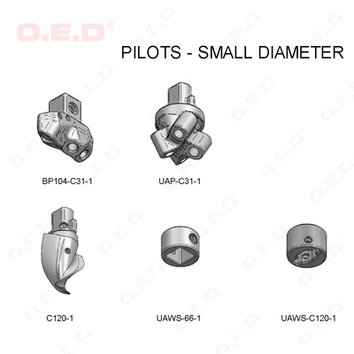 Carbide Agricultural Wear Parts Inserts Cast Steel Body HRA 90-91
