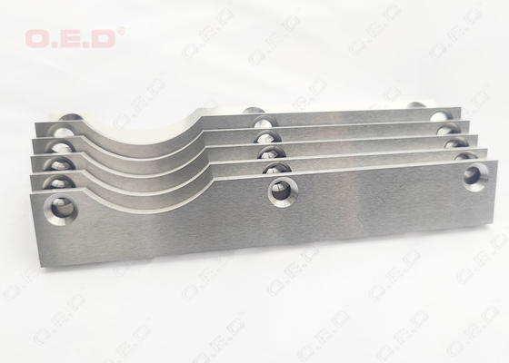 R102 YL10.2 Tungsten Carbide Wear Plate With M8 Bolt Holes Length 197mm